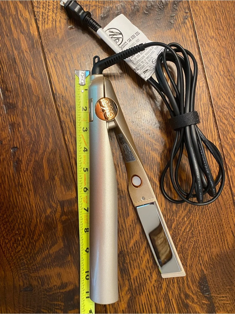 TYME Iridescent Gold Hair Straightening Iron